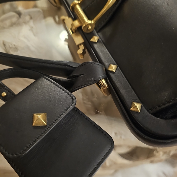Gucci Black and Gold Satchel - Picture 16 of 16